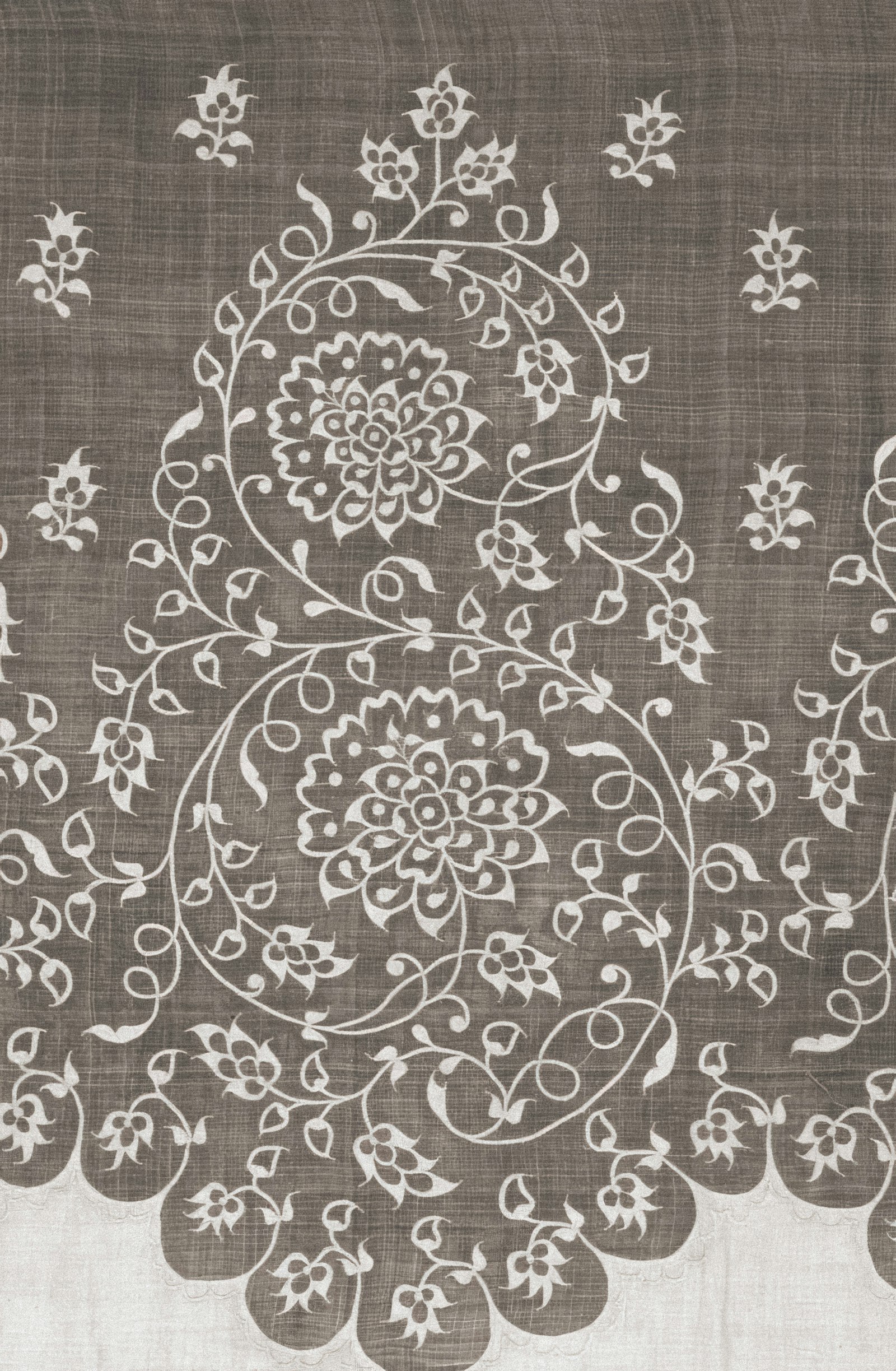 Embroidered fabric detail